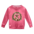 thumbnail image 4 of PMVFHDE Chandails de Noël en Liquidation pour Enfants Automne et Hiver à Manches Longues Imprimé de Noël Col Rond Chandail à Capuchon pour Garçons et Filles Plus Manteau à Capuchon Chaud Vêtements pour Filles, Rose Vif, 8-9 Ans, 4 of 4