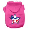 thumbnail image 1 of Sweat à Capuche pour Animaux Imprimé Écran Démocrate Rose Vif Taille Lg (14), 1 of 1