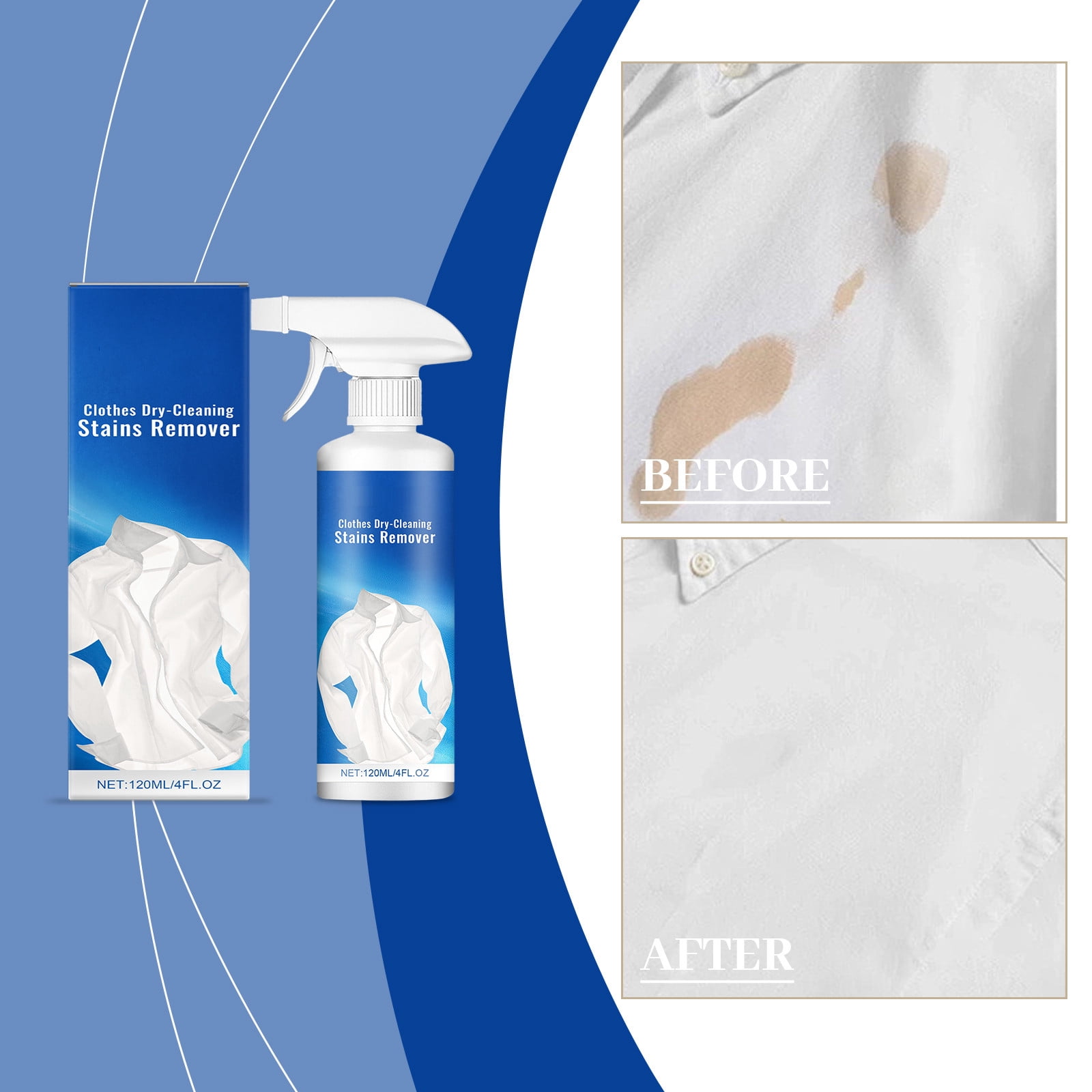 Kadlawus Clothes Degreasing Detergent for Laundry, Dry Cleaning Agent, Water-free Washing Formula, Stubborn Stains Remover for Oil, Grease, Food on Clothing, Sheets