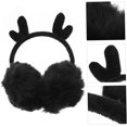 thumbnail image 5 of Wekity 1 Set Plush Backpack Earmuffs Tiara Carrier Backpack Wallets for Japanese Dinnerware Versatile Backpack Chic Leisure Backpack Multipurpose Backpack Ear Warmer Cute Student-0621, 5 of 5
