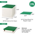 Stack Container Blocks Folding Storage Box with Building Lid for Duplo Blocks L Collapsible ...