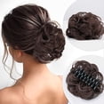 thumbnail image 1 of PVCS Messy Bun Easy Clip Wig female grasping Clip HairNatural Hair Curler, 1 of 2