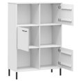 thumbnail image 3 of vidaXL Bookcase with Metal Legs White 90x35x128.5 cm Solid Wood OSLO, 3 of 5