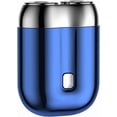 thumbnail image 1 of Nouveau Modèle Mini Rasoir Électrique à Double Tête, Rasoir de Poche Amélioré, Rasoir à Double Tête Lavable, Mini Rasoir Portable USB, Rechargeable, Étanche, Compact (Quatre Couleurs) (Bleu), 1 of 8