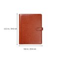 thumbnail image 2 of PU Leather Notebook Binder Loose Leaf Ring Binder Personal Planner Folder, 2 of 8