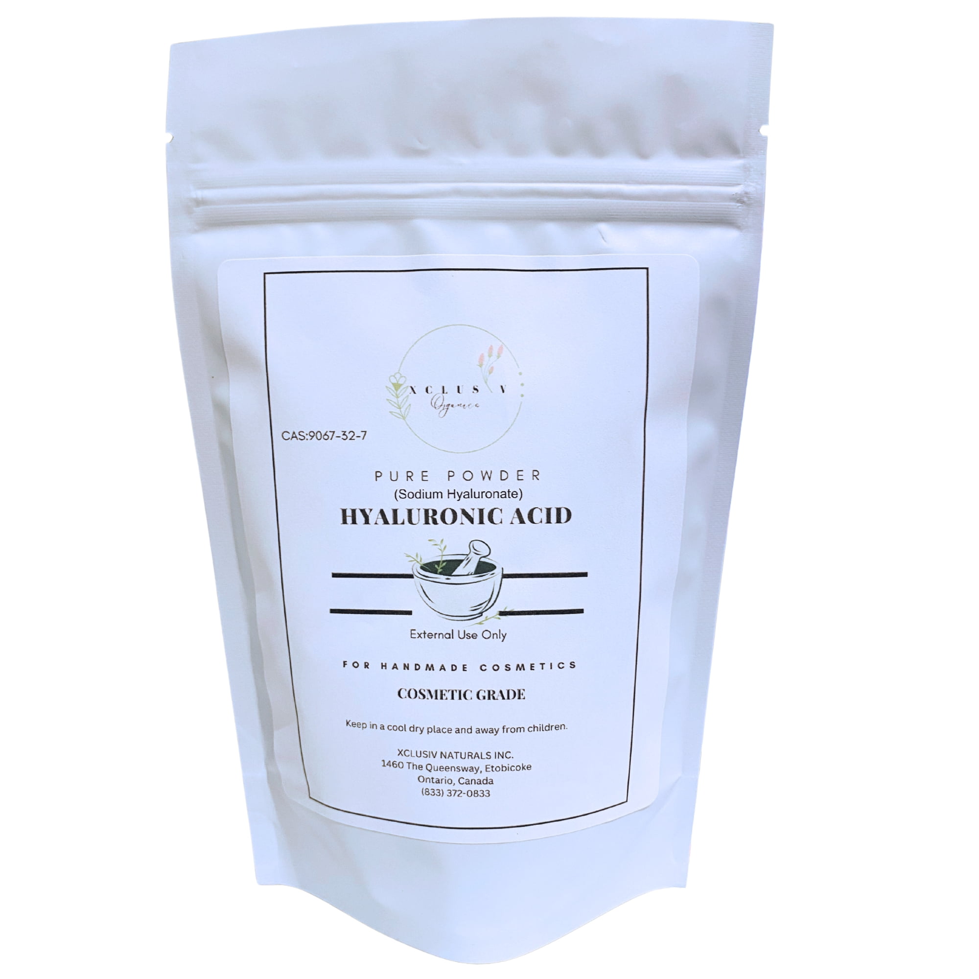 Poudre d'Acide Hyaluronique Pur Hyaluronate de Sodium pour une Peau Repulpée et l'Hydratation