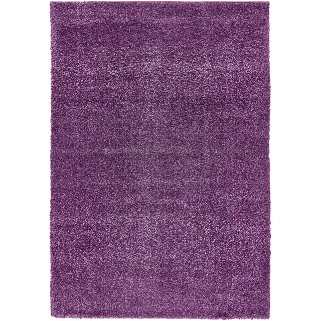 Unique Loom Solo Collection Solide Peluche Enfants Aire Tapis, 5' x 7' 7", Violet