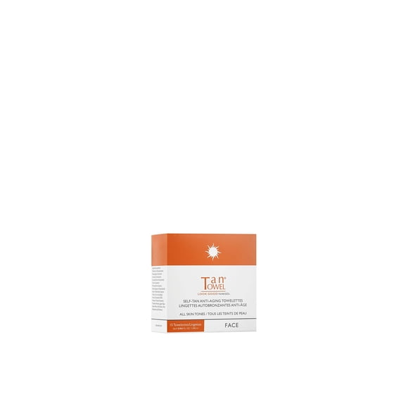 TanTowel Face Tan Towelettes - 15 Pack, All, 15 Count (Pack of 1)