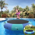 thumbnail image 2 of Goplus Trampoline Aquatique Gonflable de 15 Pi avec Coussinet Anti-Éclaboussures Bleu et Vert, 2 of 9