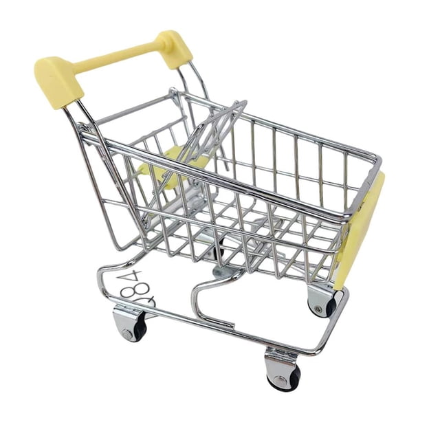 Mini Kids Shopping Hand Trolley Cart Child Pretend Play Kitchen Toy N EW XHP W4M7
