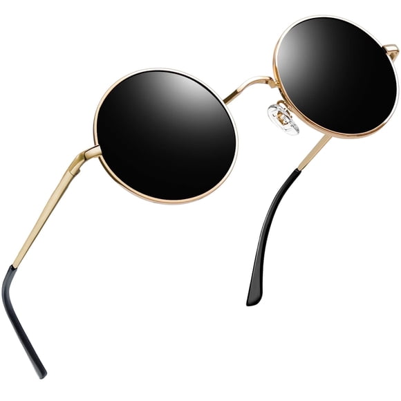 Joopin Hippie Round Sunglasses Polarized for Women Men Retro Small Circle Glasses