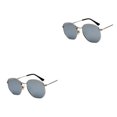 thumbnail image 4 of relayinert Fashionable Polarized Lens Small Square For Trendy Style Materials silver white silveC4 2Set, 4 of 6