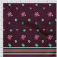 thumbnail image 2 of oneOone Silk Tabby Fabric Stripe & Floral Panel Print Sewing Fabric BTY 42 Inch Wide, 2 of 3