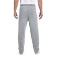 thumbnail image 2 of Jerzees Mens NuBlend Elastic Bottom Sweatpants, M, Oxford, 2 of 5