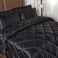 thumbnail image 1 of JML de luxe en satin 8 pièces Couette Set Cal King, Silky Satin Bed in A Bag Couette Set, 1 of 5
