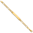 thumbnail image 2 of Bracelet Figaro ID en Or Jaune 14 K, 2 of 4