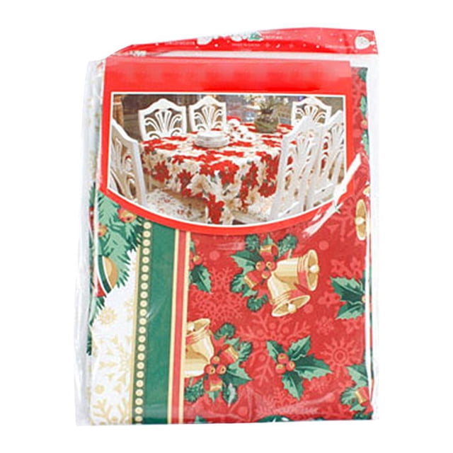 Christmas Themed Tablecloth Home Restaurant Dining cover Christmas printed Table Tea Desk Printed Table Cover, B Type