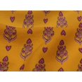 thumbnail image 4 of oneOone Viscose Jersey Fabric Leaves & Paisley Block Print Fabric BTY 60 Inch Wide, 4 of 4