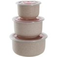 thumbnail image 2 of Wheat Straw Plastic Cereal Bowls Set of 3 BPA Free Dishwasher & Microwave Safe Bowl Set Lightweight Wheat Straw Bowls For Cereal  Soup  Snacks  & More, 2 of 9