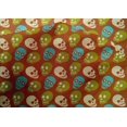 thumbnail image 4 of oneOone Rayon Brown Fabric Skull Fabric For Sewing Printed Craft Fabric By The Yard 56 Inch Wide-aB, 4 of 4