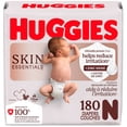 thumbnail image 1 of Huggies Skin Essentials Newborn Diapers, Size Newborn (6-9 lbs), 180 Count, 1 of 8