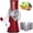 Red, variant on DEBGFS Rotary Cheese Grater Manual Cheese Grater with Handle 3 Interchangeable Stainless Steel Blades Cheese Shredder Strong Suction Base Cheese Graters for Vegetables Cheese and Nuts (,Green