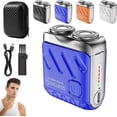 thumbnail image 1 of Meigline Rasoir Mini, Meigline Rasoir Mini Rasoir Électrique, Mini Rasoirs Électriques Explosifs, Mini Rasoirs à Barbe et Conception de Valise Portable, Étanchéité Ipx7, pour Hommes Maison Voyage (1 Pce*Bleu), 1 of 7