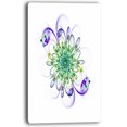 thumbnail image 2 of Fascinating Green Purple Fractal Flower - Floral Canvas Art Print, 2 of 3