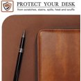 thumbnail image 5 of Table Pad, Desk Pad, 80 * 40cm Pu Leather Table Pad, Laptop Table Pad, Double-Sided (Brown / Gray), 5 of 5