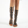 thumbnail image 4 of Kcodviy Sandales Habillées d'Été pour Femmes, Chaussures Rétro, Bottes Décontractées, Sandales à Strass pour Femmes, Sandales Jusqu'au Genou, Sandales pour Femmes, 4 of 9