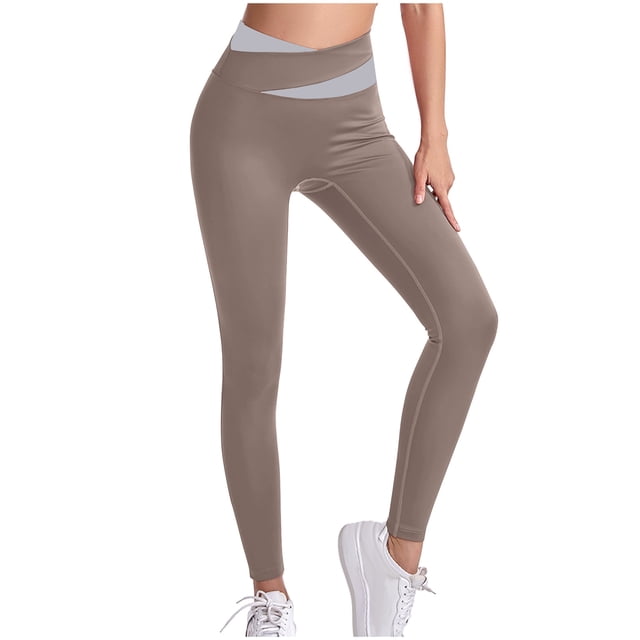 Limited Stock,High-Waisted Yoga Pants, Compression Drying, Seamless Design, Women's Fit, Workout, Running, Quick-Dry, Stretchy Material All-Day Comfort|Polyester,Gray,Sopatenor