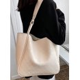 thumbnail image 3 of LinYooLi Women Fashion Mini Grid Tote Hobo Handbag Shiny Faux Leather Shoulder Bag Purse, 3 of 4