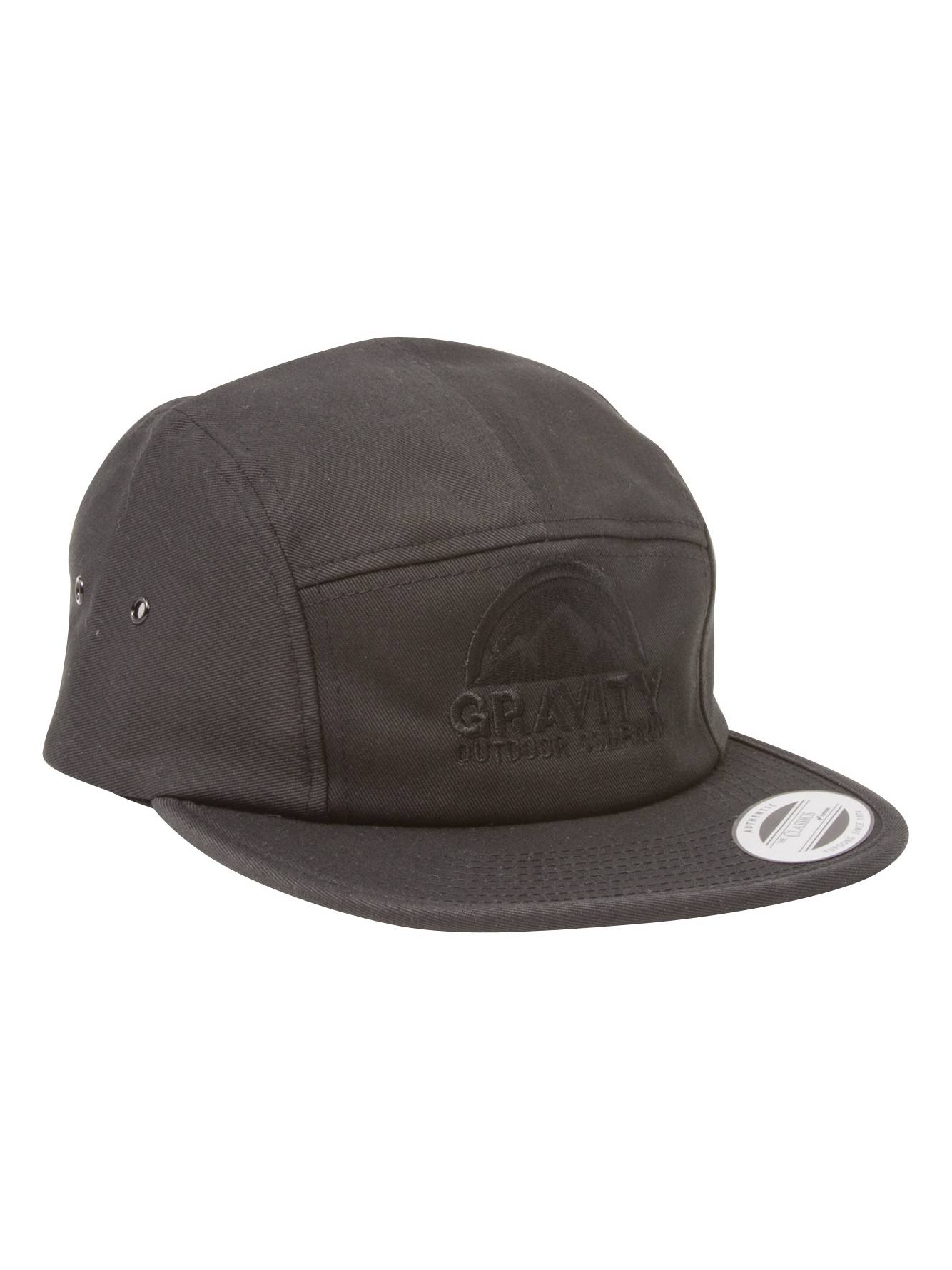 Gravity Outdoor Co. 5 Panel Hat - Blackout