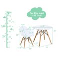 thumbnail image 2 of Gymax Ensemble de 5 Pcs Table Ronde et Chaises pour Enfants avec 4 Fauteuils Blancs, 2 of 10