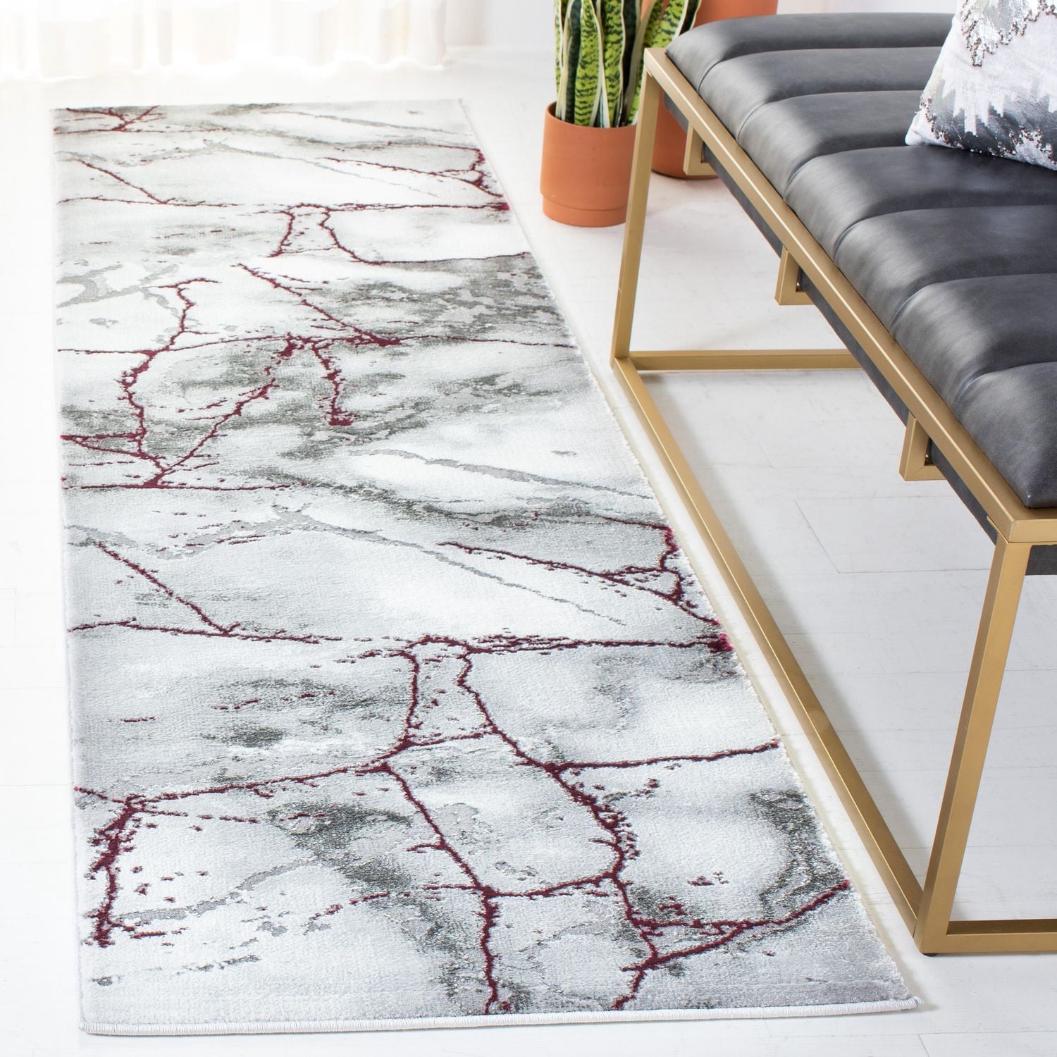 SAFAVIEH Craft Paul Abstract Marble Area Rug