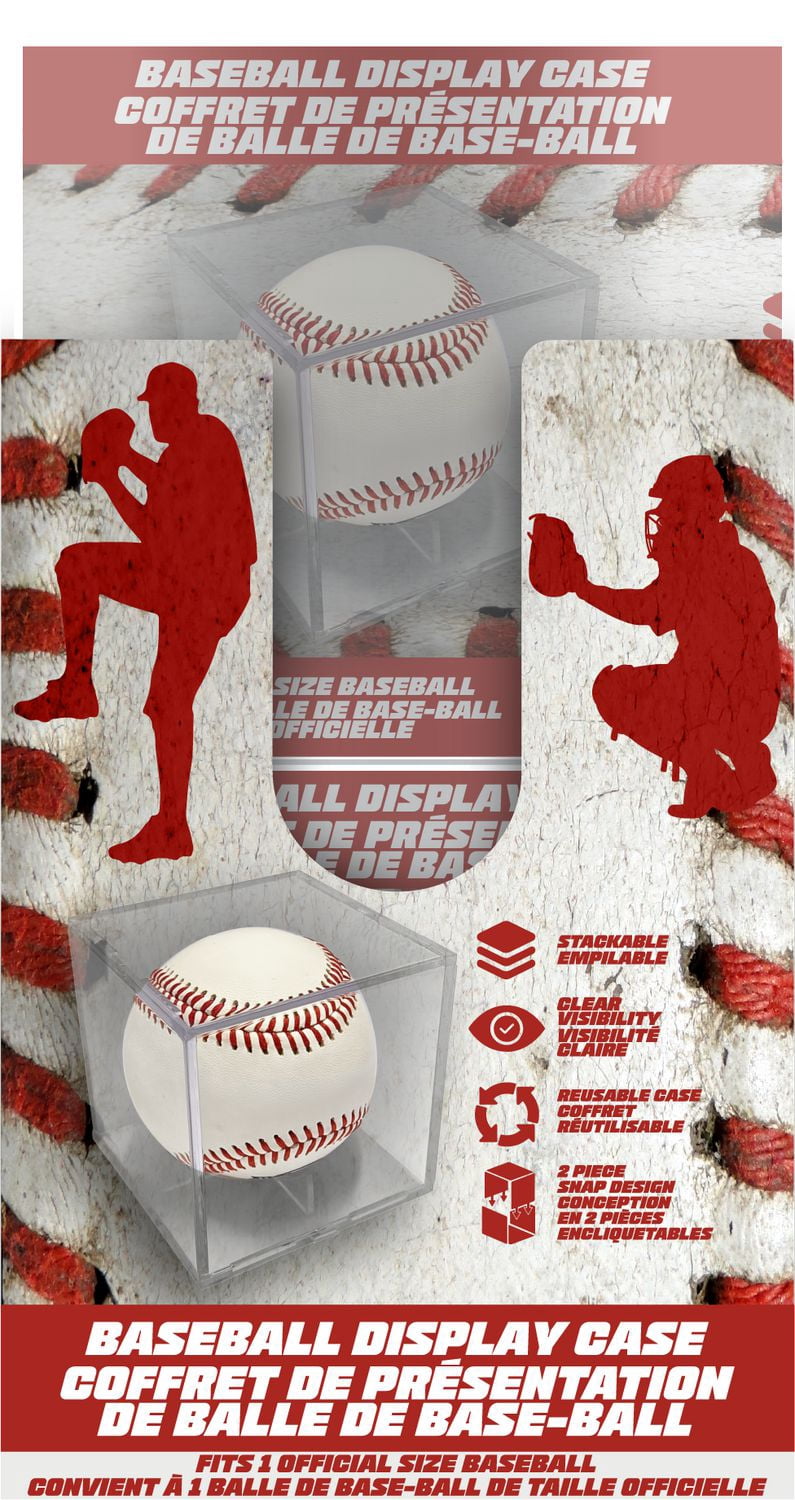 Baseball Display Case - Clear and Square - Display and Preserve Single Baseballs