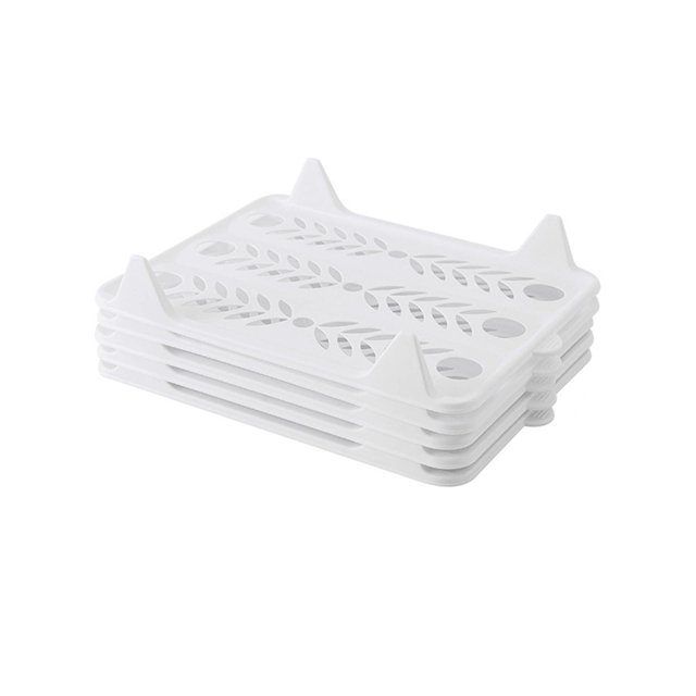 5 Pieces Clothes Organizer Desk File Receipt Office Cabinet Organization Shirt White Small