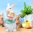 thumbnail image 4 of Binwennn Colorful Ornament Set Glass Christmas Ornament Stork Ornament 14 Inch Factory Country Rabbit Shelf Sitting Colorful Easter Stuffed Bunny With Carrot, 4 of 4