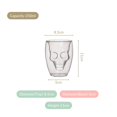 thumbnail image 3 of Borosilicate Glass Double Wall Skull Shaped Tumblers Set Of 2 - Clear, 250ml Each | Stylish Glasses For Cocktails, Parties, Margaritas - Dishwasher Safe, Transparent, Elegant, 3 of 5