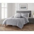thumbnail image 2 of Home Trends 5-Piece Silver Floral Comforter Set, 2 of 6