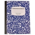 thumbnail image 1 of ZTTD 1 Pack Composition Notebook Wide Ruled, 200 Pages (100 Sheets), 9-3/4x7-1/2 Inch, Notebooks for Work, Blue Marble Covers Composition Books (Style9-Blue), 1 of 8