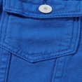 thumbnail image 3 of Veste en Jean pour Femmes, Basique, Boutonnée, Extensible, Ajustée, à Manches Longues, 3 of 8