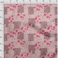 thumbnail image 4 of oneOone Polyester Spandex Dark Rose Brown Fabric Florals Craft Projects Decor Fabric Printed By The Yard 56 Inch Wide, 4 of 4