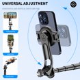 thumbnail image 3 of Graflsoa Trépied Perche à Selfie Compact 130 cm Extensible avec Support Magnétique pour Téléphone, Télécommande Bluetooth, Support à Vis 1/4 Pouces, Léger et Portable pour Téléphones Intelligents et Appareils Photo, 3 of 6