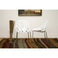 thumbnail image 2 of Chaise de Salle à Manger d'Accent en Blanc (Ensemble de 2), 2 of 4