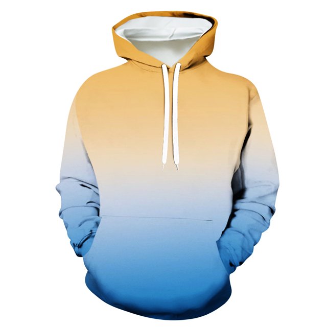 Penkiiy Chandails à Capuche pour Hommes Liquidation Hommes Mode Décontractée Chandails à Capuche d'Halloween Col Rond Imprimé Chandail Manches Longues Hauts Chandail Bleu Clair y2k Chandails à Capuche Hommes