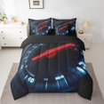 thumbnail image 2 of Race Cars Bed in a Bag Queen Comforter Set 7 Piece,Speedometer Bedding Sets Racing Car Sheet Set with Comforter,Speed Recorder Bed Set, 2 of 6