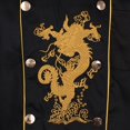 thumbnail image 4 of koolsoo Chef Embroidery Dragon Uniforms Collar T-Shirt - Black XL, as described, 4 of 9