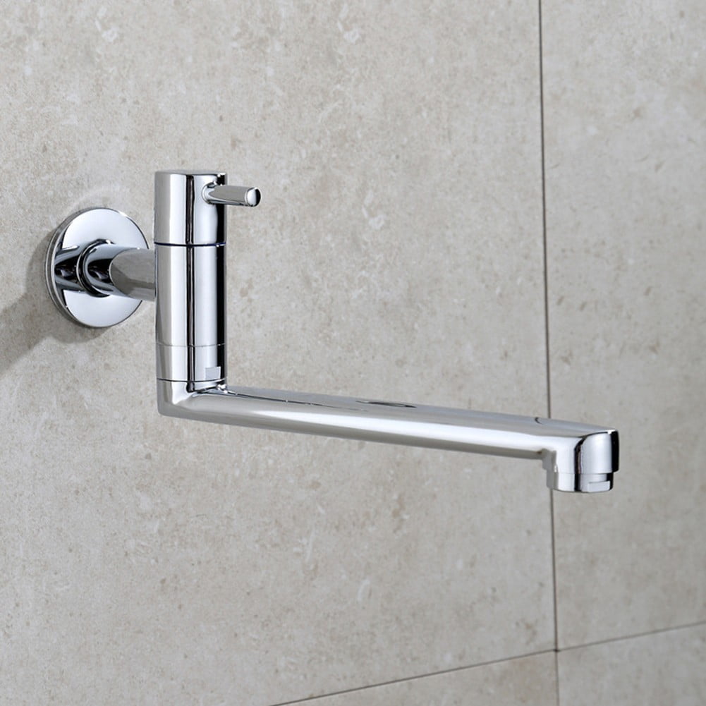 Robinet de Piscine Rotatif 25cm pour Évier de Cuisine Mural Prolongé