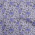 thumbnail image 1 of oneOone Polyester Spandex Purple Fabric Floral Retro Sewing Craft Projects Fabric Prints By Yard 56 Inch Wide, 1 of 5